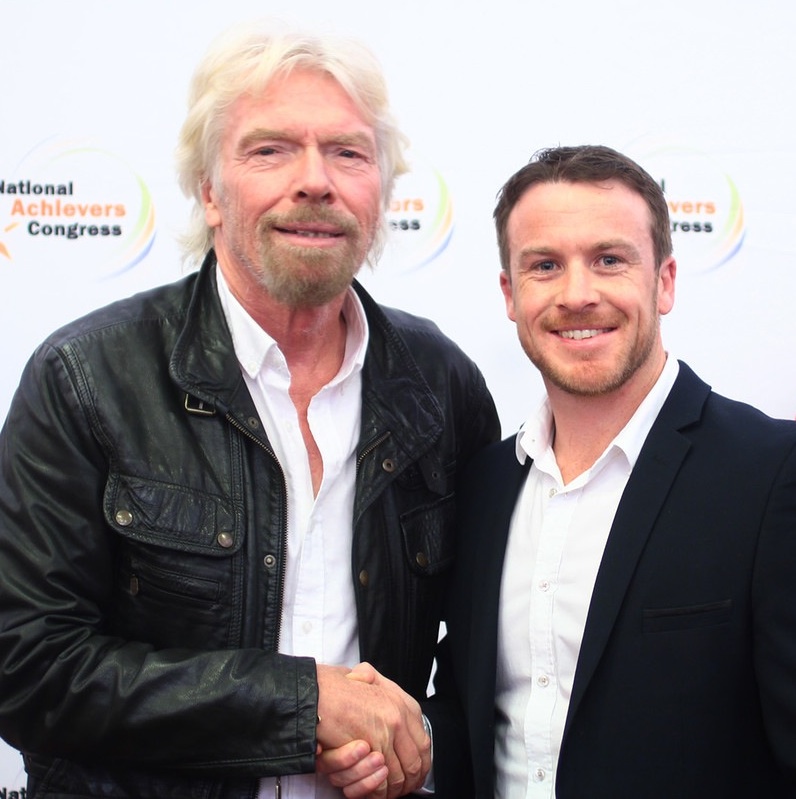 Dave Burgis and Richard Branson