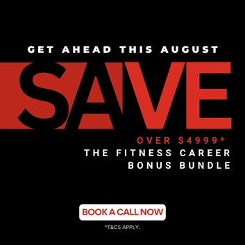 Save over $4999* the Fitness Career Bonus Bundle this August with NHFA
